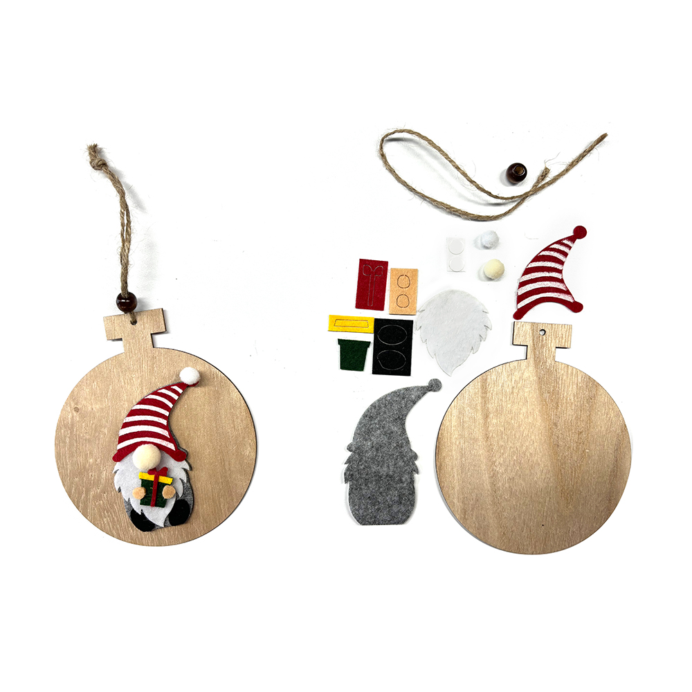 Gnome de madera Gnome Slices colgantes de decoración colgante