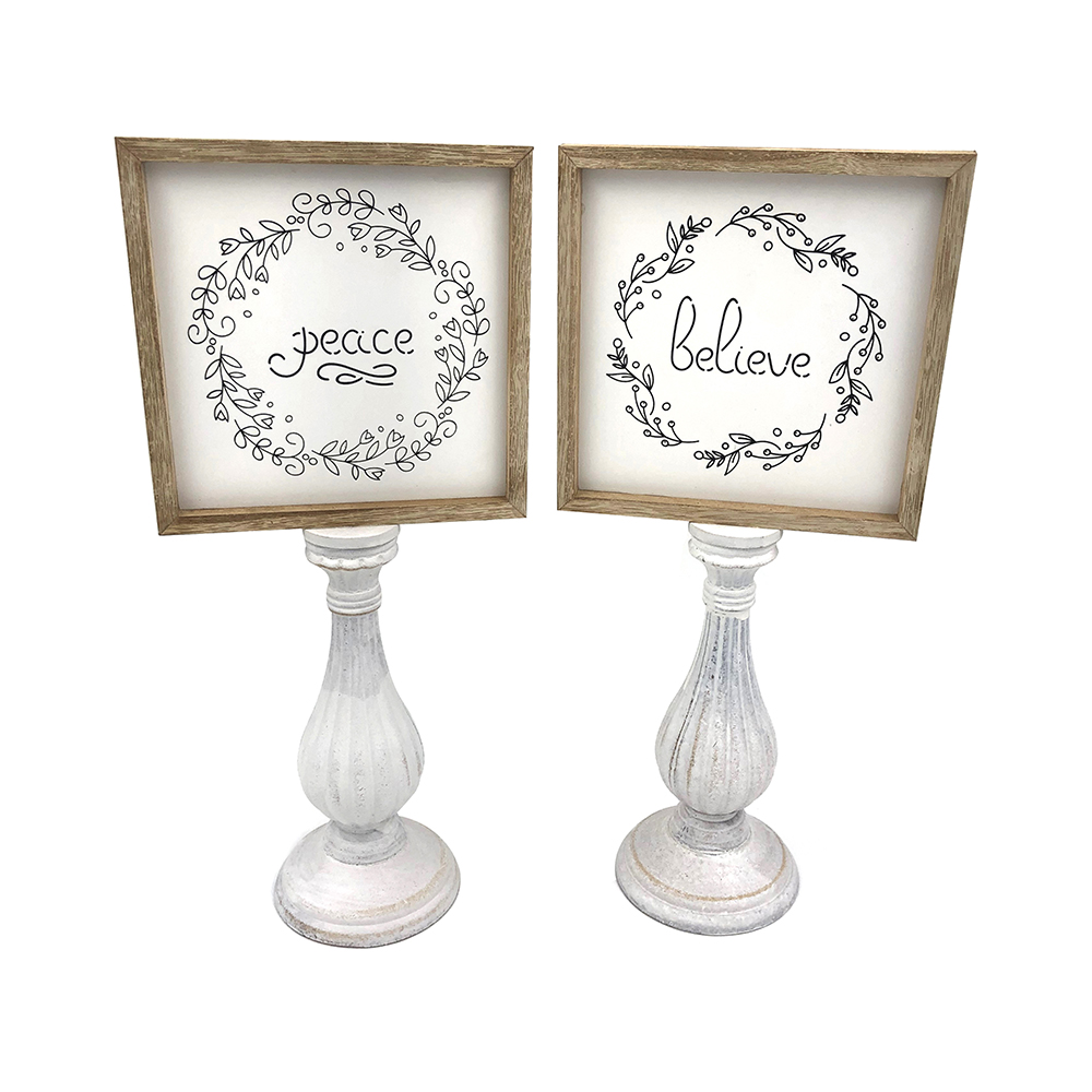 Decoración del titular de la mesa de madera vintage