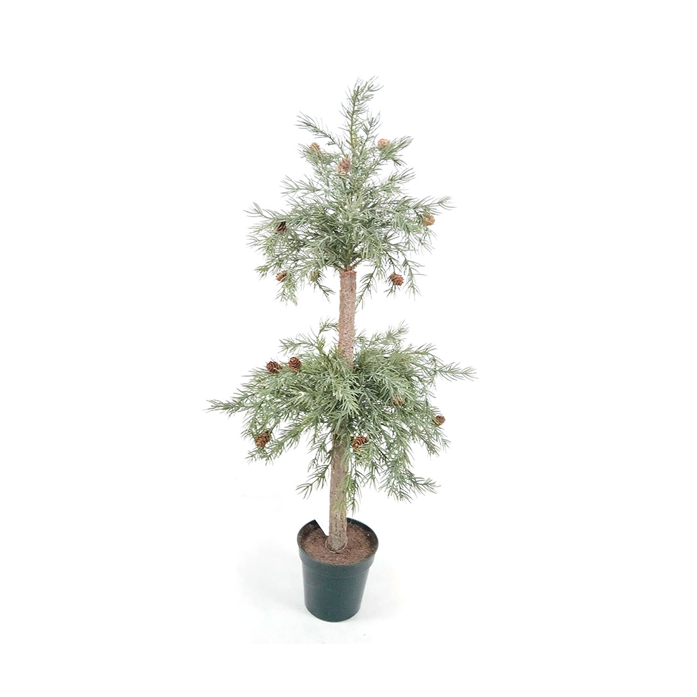 Decoración de escritorio del árbol de pino artificial de la navidad pequeña