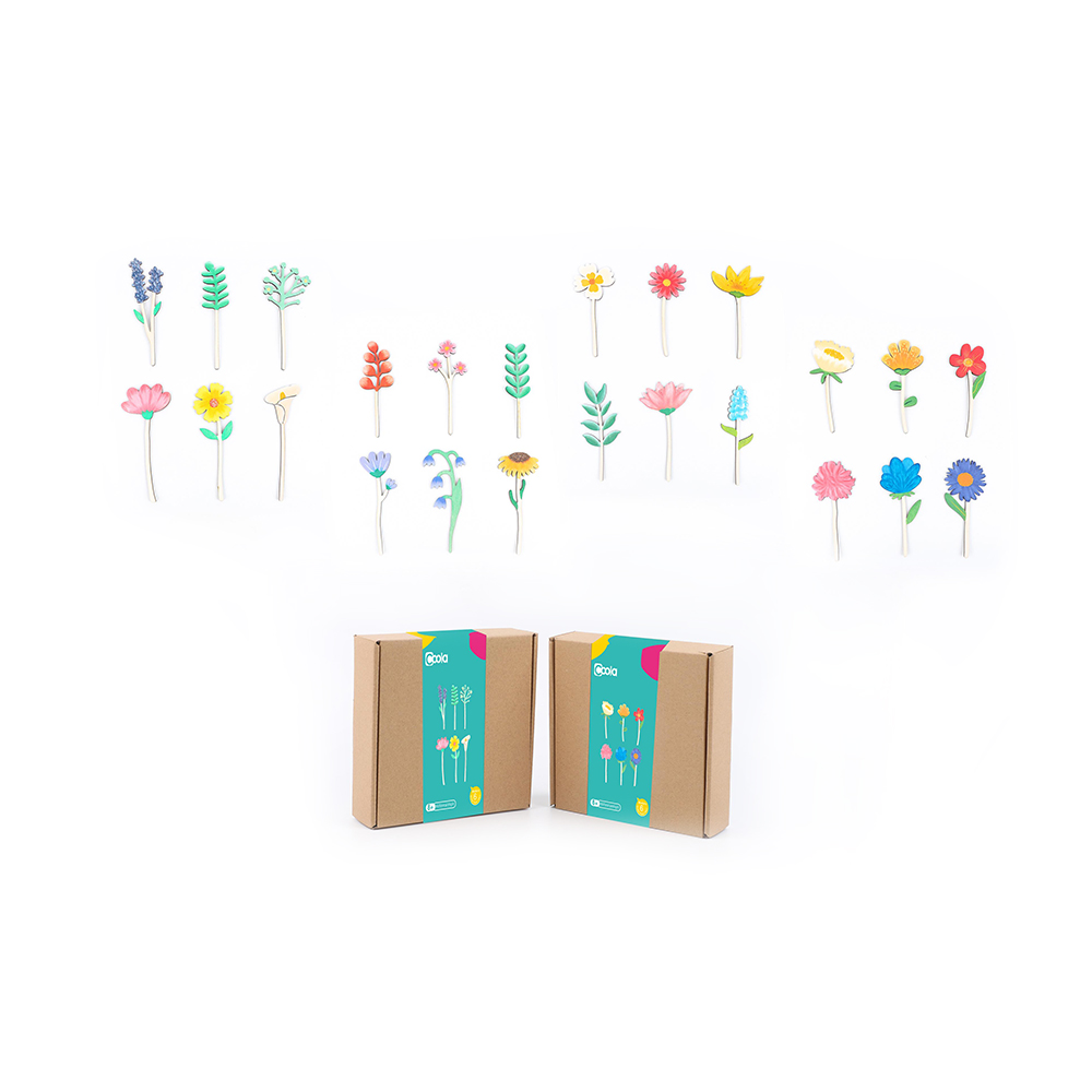 Kit de pintura de adornos de flores pequeños de diy para niños